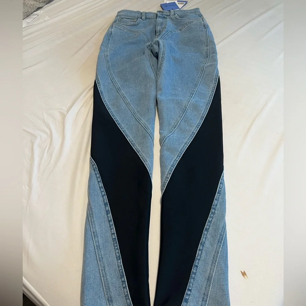 SOLD Mugler H&M Spiral Skinny Jeans Women - Picture 1 of 4